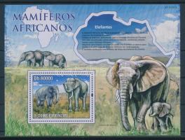 African mammals, elephants block, Afrikai emlősállatok, elefánt blokk