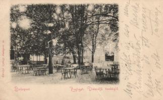 1898 Budapest XII. Zugliget, Disznófő vendéglő (fa)