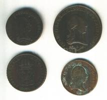 Ausztria 1800A 1Kr + 6Kr + 1816A 1Kr + ausztria/magyar verdejel 1812S 1Kr T:2-,3
Austria 1800A 1 Kre...