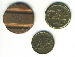 1936. BSZK Rt. Kisszakaszjegy + Magyar Posta Telefonérme + olasz telefonérme T:2