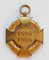 1908. "Katonai Jubileumi Kereszt" mellszalag nélkül T:3
1908. Diamond Jubilee Cross for th...
