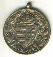 1918. Magyar Háborús Emlékérem kardokkal,sisakkal "Pro Deo et Patria" ezüstözött Br kitüntetés szalag nélkül T:2- Hungary 1918. Commemorative Medal for World War I for combatants, silver plated bronze medal without ribbon C:VF