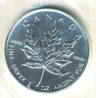 Kanada 1991. 5$ Ag "II. Erzsébet" (1oz/0.999) T:P Bontatlan vákuumcsomagolásban! Canada 1991. 5 Dollars Ag "Elizabeth II" (1oz/0.999) C:PL (Proof-Like) In original vacuum packing