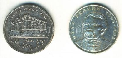 1992. 200Ft Ag "MNB" + 1994. 200Ft Ag "Deák" T:2
