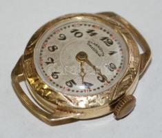 cca 1910 14K Glasshütte Original svájci arany karóra. Nem működik! br 8,1g / Swiss gold watch 14K Does not work. gr: 8,1g