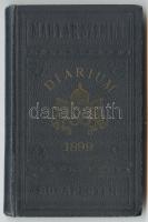 1899 Magyar Szemle Diarium. Vallási kalendárium sok reklámmal és naplóval (sok bejegyzéssel)