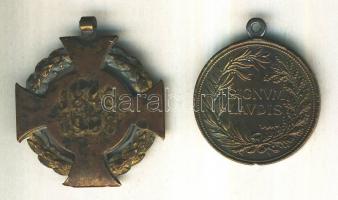 1908. "Katonai Jubileumi Kereszt" mellszalag nélkül T:3+ 1914-1916. "Bronz Katonai Ér...