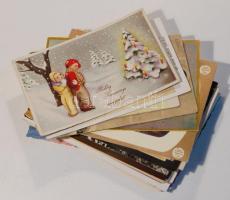 52 db modern üdvözlőlap néhány régebbivel az '40-es és '50 évekből