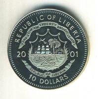 Libéria 2001. 10$ "Szabadság pillanatai-Nelson Mandela 1994." multicolor T:PP
Liberia 2001...
