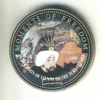 Libéria 2001. 10$ "Szabadság pillanatai-Bécs felmentése a török alól 1683." multicolor T:PP  Liberia 2001. 10 Dollars "Moments of Freedom-Liberation of Vienna of the Turkish 1683." multicolor C:PP