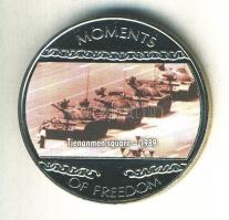 Libéria 2004. 10$ "Szabadság pillanatai-Tienanmen tér 1989." multicolor T:PP  Liberia 2004. 10 Dollars "Moments of Freedom-Tienanmen square 1989." multicolor C:PP