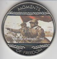 Libéria 2004. 10$ "Szabadság pillanatai-A sztálingrádi csata 1943." multicolor T:PP  Liberia 2004. 10 Dollars "Moments of Freedom-The siege of Stalingrad 1943." multicolor C:PP