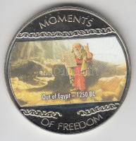 Libéria 2004. 10$ "Szabadság pillanatai-Mózes kivezeti népét Egyiptomból i.e. 1250." multicolor T:PP Liberia 2004. 10 Dollars "Moments of Freedom-Out of Egypt 1250 BC." multicolor C:PP