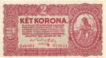 1920. 2K (4x) "2ab *" egymás utáni sorszámmal T:I,I-