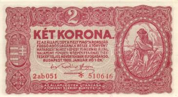 1920. 2K (4x) "2ab *" egymás utáni sorszámmal T:I,I-