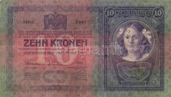 1904. 10K lila felülbélyegzéssel T:III