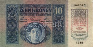 1913. 20K T:III + 1915. 10K + T:II(enyhe hajlás)