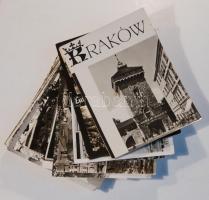 52 db fekete-fehér, külföldi városképes lap, köztük több használatlan