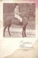 Valdemar Psilander on horseback, &#039;Színházi Élet melléklete&#039; (EM)