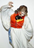 Kézzel festett jelzett Herendi porcelán táncoló magyar legény figura hibátlan állapotban /
Handpaint...