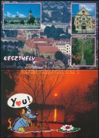 Kb 290 db modern városképes lap, külföldi és magyar városokról, köztük sok használatlan