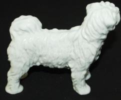 Jelzett Herendi porcelán puli figura / 
Herendi shepherd dog figure, 15x13x5cm