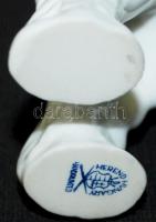 Jelzett Herendi porcelán puli figura / 
Herendi shepherd dog figure, 15x13x5cm