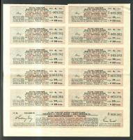 1925. Államadóssági kötvények 125.000K + 250.000K + 500.000K + 1.000.000K szelvényekkel
