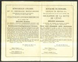 1925. Államadóssági kötvények 125.000K + 250.000K + 500.000K + 1.000.000K szelvényekkel