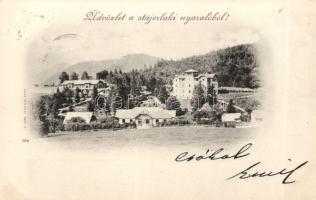 1899 Stájerlak, Staier, Steierdorf; nyaralók / villas