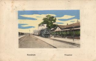 Komárom (right bank of the Danube) railway station (small tear)