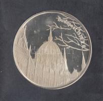 1978.I.6. "Budapest - Parlament / Királyi szent ereklyék" Ag emlékérem. Szign.: FZ (42.5mm/27g/0.925) T:PP Bőrtokban és tanúsítvánnyal!