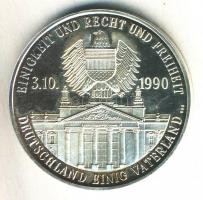 Németország 1990. "Richard von Weizsäcker" Ag emlékérem nemesfém jelzéssel és dísztokban (...