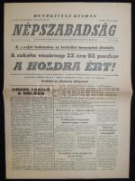 1959 A Népszabadság rendkívüli kiadása a Szovjet holdrakéta célba éréséről