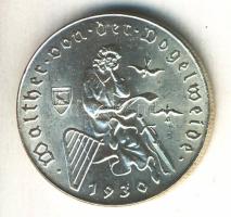 Ausztria 1930. 2Sch Ag "Vogelweide" T:1- Austria 1928. 2 Schilling Ag "Vogelweide" C:AU