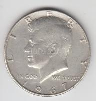 Amerikai Egyesült Államok 1967. 1/2$ Ag "Kennedy" T:2- USA 1967. 1/2 Dollar Ag "Kennedy" C:VF