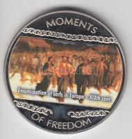 Libéria 2004. 10$ "Szabadság pillanatai-Jobbágyfelszabadítás Európában 19. század" multicolor T:PP  Liberia 2004. 10 Dollars "Moments of Freedom-Emancipation of serfs in Europe 19th century" multicolor C:PP