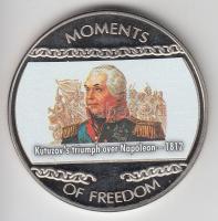 Libéria 2004. 10$ "Szabadság pillanatai-Kutuzov marsall megállítja Napóleon seregeit 1812." multicolor T:PP Liberia 2004. 10 Dollars "Moments of Freedom-Kutuzov's triumph over Napoleon 1812." multicolor C:PP