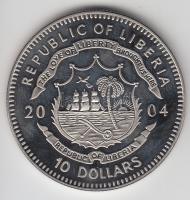 Libéria 2004. 10$ "Szabadság pillanatai-Ember a holdon 1969." multicolor T:PP
Liberia 2004...