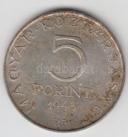 1948. 5Ft Ag "Petőfi" T:2-