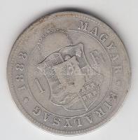 1888KB 1Ft Ag "Barokk címer" T:3