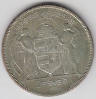 1930. 5P Ag "Horthy-jobbra" T:3