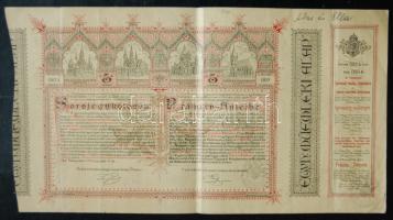 1886. Egyházi Műemlék Alap Sorsjegykölcsöne 5Ft-ról a budapest-lipótvárosi bazilika kiépítésére s egyházi műemlékek fenntartására