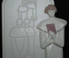 Vallási témájú svéd kerámia plakett Ewa Jarenskog jelzéssel / 
Ceramic plaque designed by Ewa Jarens...