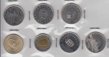 2002. 100Ft + 2003. 20Ft "Deák" + 2004-2007. 50Ft (5x) klf motívumokkal T:1,2