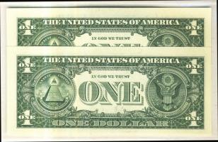 USA 1995. 1$ "E" (2x) + 2006. 1$ "D" (2x) + 2009. 1$ "E" (2x) + 1$ &qu...