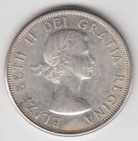 Kanada 1964. 50c Ag "II. Erzsébet" T:2 Canada 1964. 50 Cents Ag "Elizabeth II" C:XF