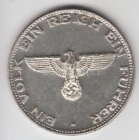 DN "Adolf Hitler" modern fém emlékérem T:exPP