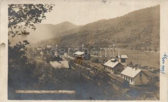 Visóvölgy railway station, real photo
