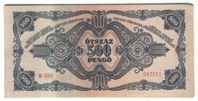 1945. 100P (5x) sorszámkövető! T:I- (hajtatlan, sarok hiba)